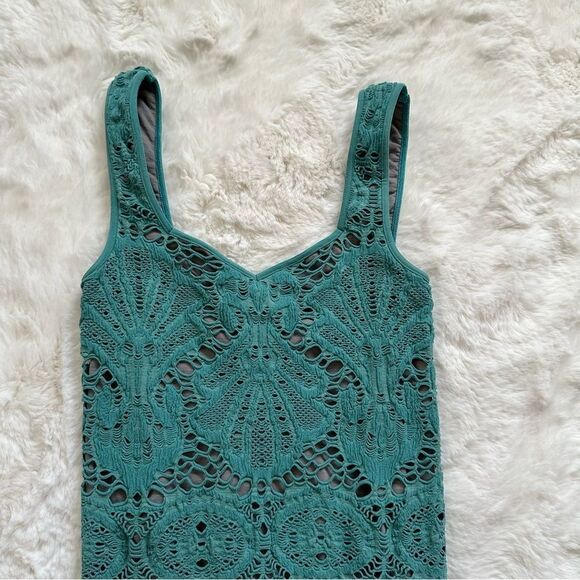 Intimately Free People FP blue medallion sleeveless slip mini bodycon tank dress - Picture 8 of 15